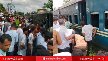 গফরগাঁও স্টেশনে কমিউটার ট্রেনের বগি লাইনচ্যুত, ঢাকা–ময়মনসিংহ রেল যোগাযোগ বন্ধ