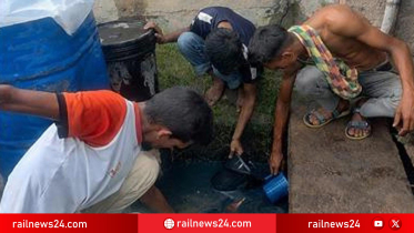 রাজশাহী রেল স্টেশনে পাইপ ফেটে ড্রেনে ১০ হাজার লিটার ডিজেল
