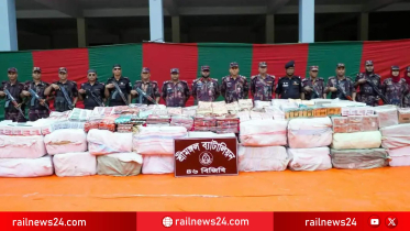 ট্রেন থেকে ৩ কোটি টাকার ভারতীয় শাড়ি ও কসমেটিক্স জব্দ