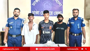 ঢাকা রেলওয়ে পুলিশের অভিযানে ৪ জন গ্রেপ্তার