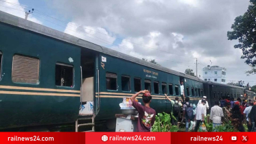৬ ঘণ্টা পর ঢাকা-ময়মনসিংহ রুটে ট্রেন চলাচল স্বাভাবিক, গফরগাঁওয়ে উদ্ধারকাজ শেষ