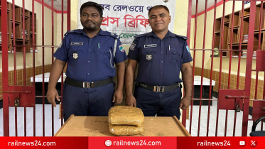 ভৈরব রেলস্টেশনে উপবন এক্সপ্রেস থেকে ২ কেজি গাঁজা উদ্ধার