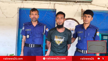 সিলেট রেলওয়ে স্টেশনে স্বর্ণের চেইন ছিনতাইকালে হাতেনাতে গ্রেফতার ১: মালামাল উদ্ধার