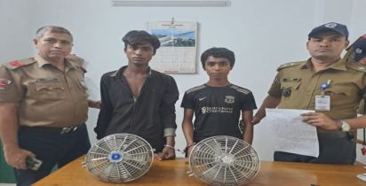 রেলওয়ের মালামাল চুরি: আরএনবির  অভিযানে আটক দুই যুবক