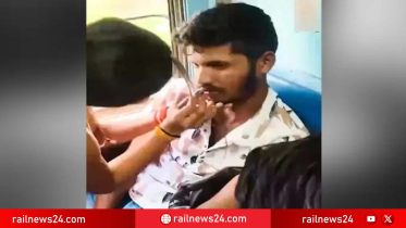 ট্রেনে তরুণীকে উত্ত্যক্ত করে উচিত শিক্ষা পেলেন যুবক