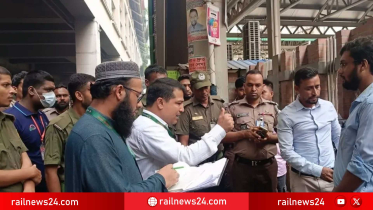 শাহবাগ মেট্রোরেল স্টেশন এলাকায় উচ্ছেদ অভিযান, অবৈধ পার্কিংয়ে জরিমানা
