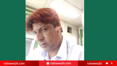 রংপুর এক্সপ্রেসে পাথর নিক্ষেপ, রক্তাক্ত ট্রেন পরিচালক আরিফুল ইসলাম রাজু