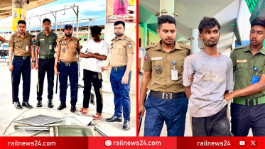 গোপন সংবাদের ভিত্তিতে আরএনবির সফল অভিযান: রেলওয়ের গুরুত্বপূর্ণ মালামালসহ যুবক গ্রেফতার