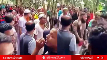 কিশোরগঞ্জে দুই গ্রামবাসীর সংঘর্ষে যুবক নিহত, ৬ ঘণ্টা আটকা ট্রেন