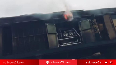 ইঞ্জিনে আগুন, ৩ ঘণ্টা বন্ধ রাজশাহী-চাঁপাইনবাবগঞ্জ ট্রেন চলাচল