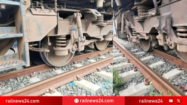 জয়দেবপুরের কাছে রংপুর এক্সপ্রেসের ইঞ্জিনের দুটি চাকা লাইনচ্যুত, ট্রেন চলাচল স্বাভাবিক