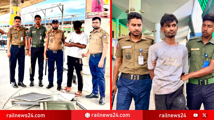 গোপন সংবাদের ভিত্তিতে আরএনবির সফল অভিযান: রেলওয়ের গুরুত্বপূর্ণ মালামালসহ যুবক গ্রেফতার