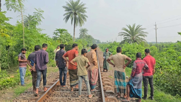 ঝিনাইদহের কালীগঞ্জে ট্রেনে কাটা পড়ে আনুমানিক ৬৫ বছর বয়সী এক অজ্ঞাত বৃদ্ধ নিহত