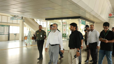 যাত্রীসেবার মান উন্নয়নে কারওয়ান বাজার ও ফার্মগেট মেট্রো স্টেশন পরিদর্শনে ডিএমটিসিএল এমডি