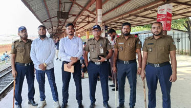 দুর্গাপূজা উপলক্ষে বিমানবন্দর রেলস্টেশনে বিশেষ নিরাপত্তা ও কারিগরি টিমের কার্যক্রম