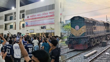 রাতে উত্তপ্ত পরিস্থিতির পর সকাল থেকে স্বাভাবিক রয়েছে রাজশাহী রেলওয়ে স্টেশনের কার্যক্রম।